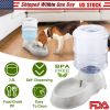 3.5L/1Gal Pet Water Dispenser Self-Dispensing Gravity Pets Water Feeder Automatic Pet Waterer Cat Dog