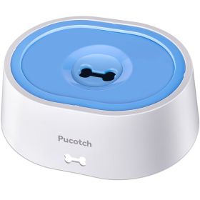 2-liter Pet Drinking Basin With Splash Proof Design, Equipped With A Filter Element For Filtering Water Quality, Prohibited From Sale On Amazon US Sit (Color: Blue)